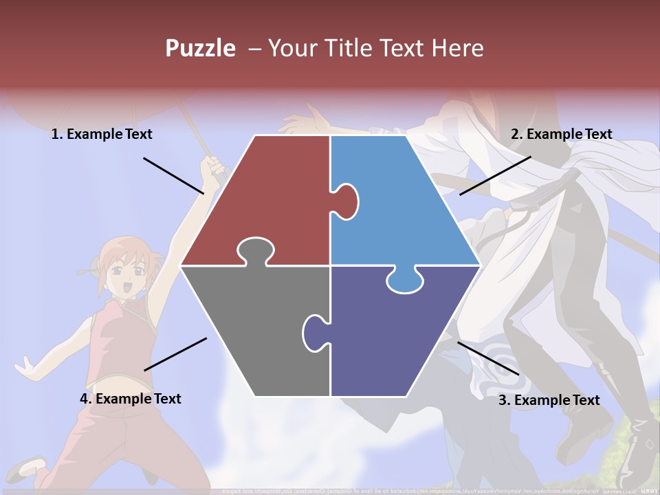 A Group Of People With An Umbrella In The Air PowerPoint Template