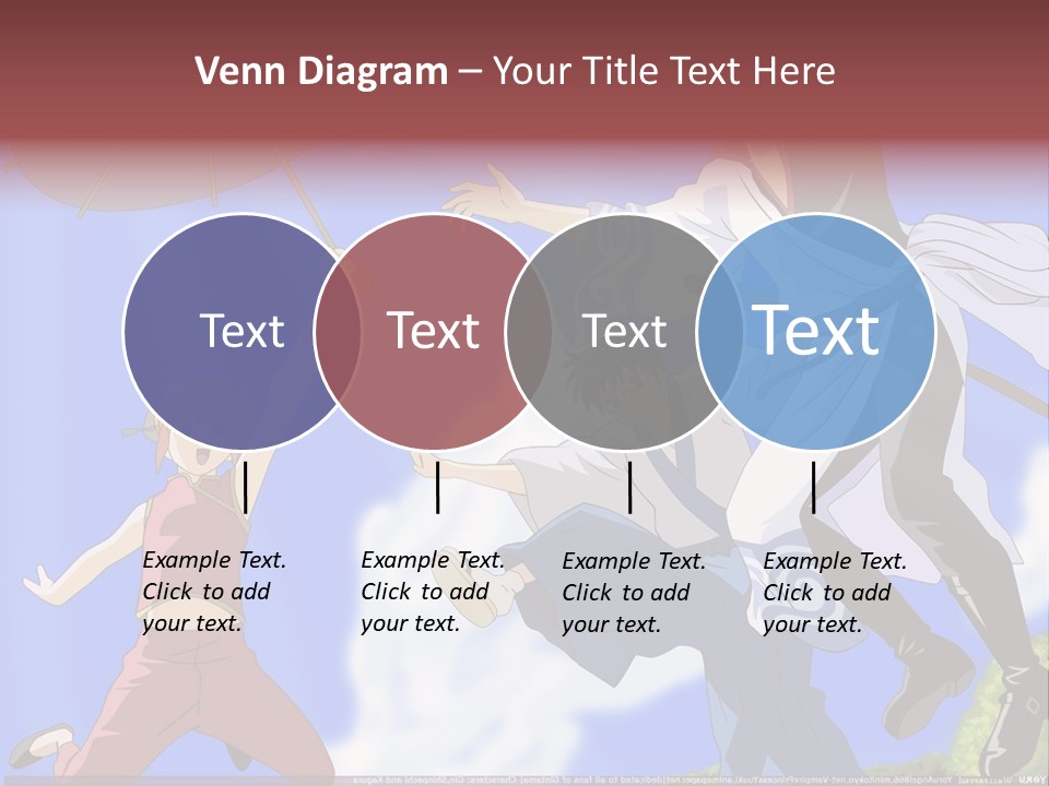 A Group Of People With An Umbrella In The Air PowerPoint Template