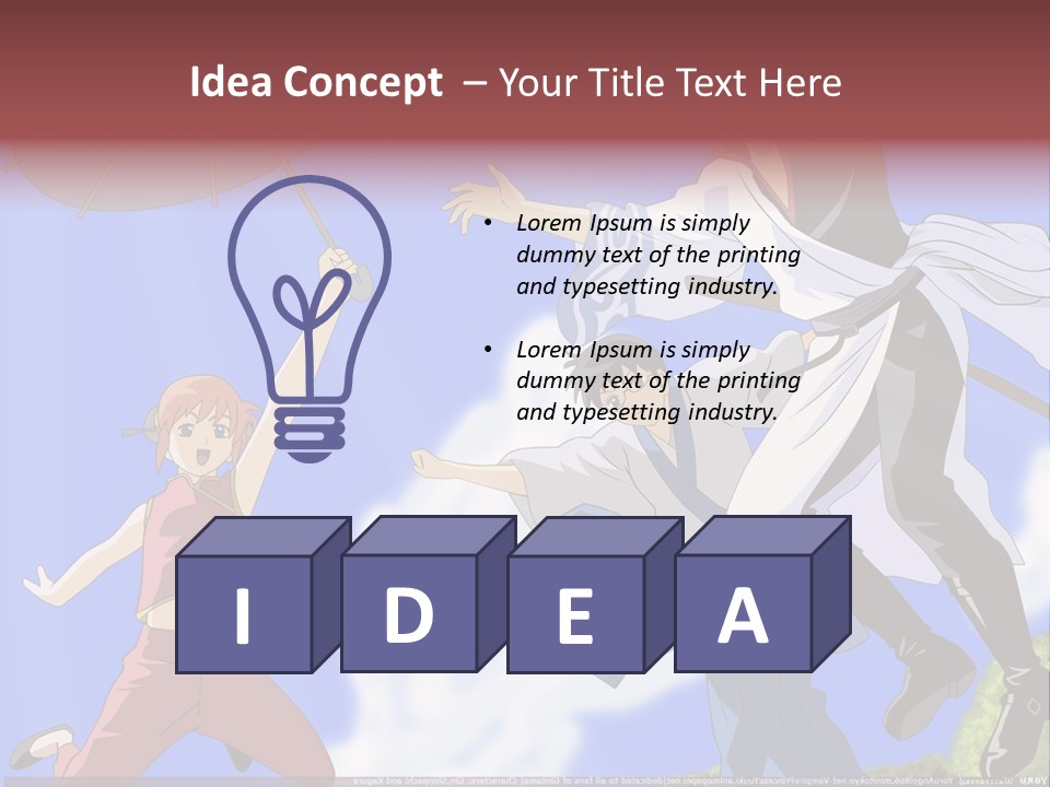 A Group Of People With An Umbrella In The Air PowerPoint Template