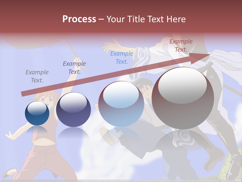 A Group Of People With An Umbrella In The Air PowerPoint Template