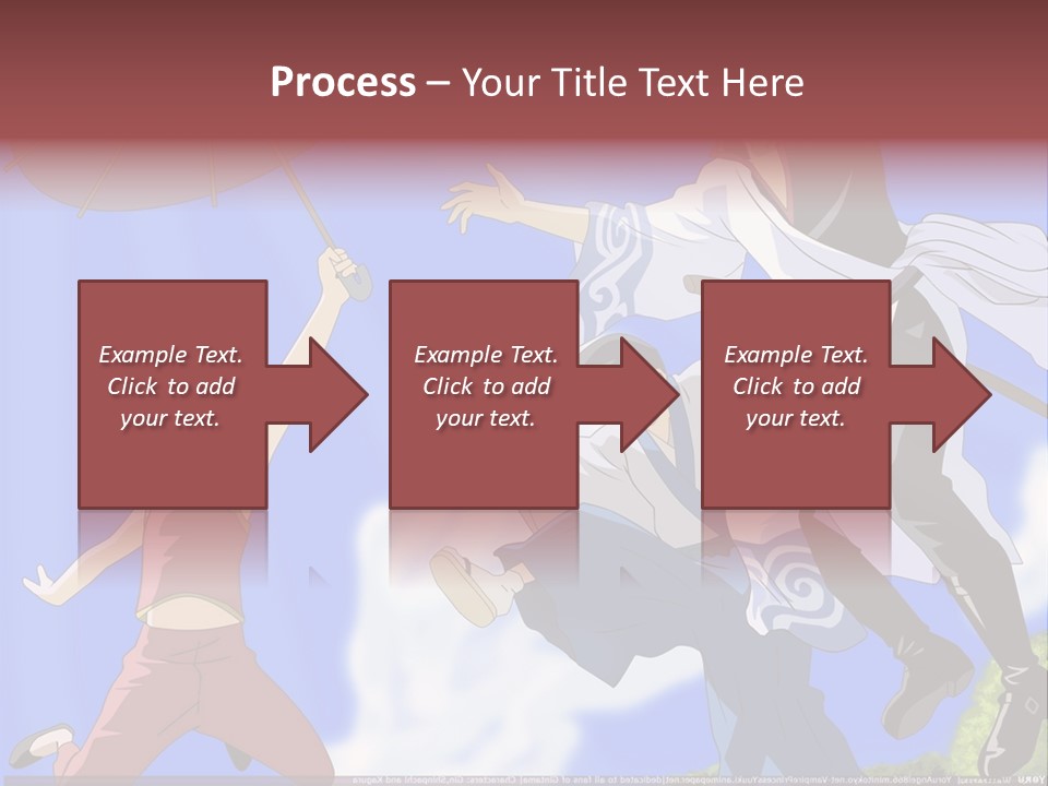A Group Of People With An Umbrella In The Air PowerPoint Template