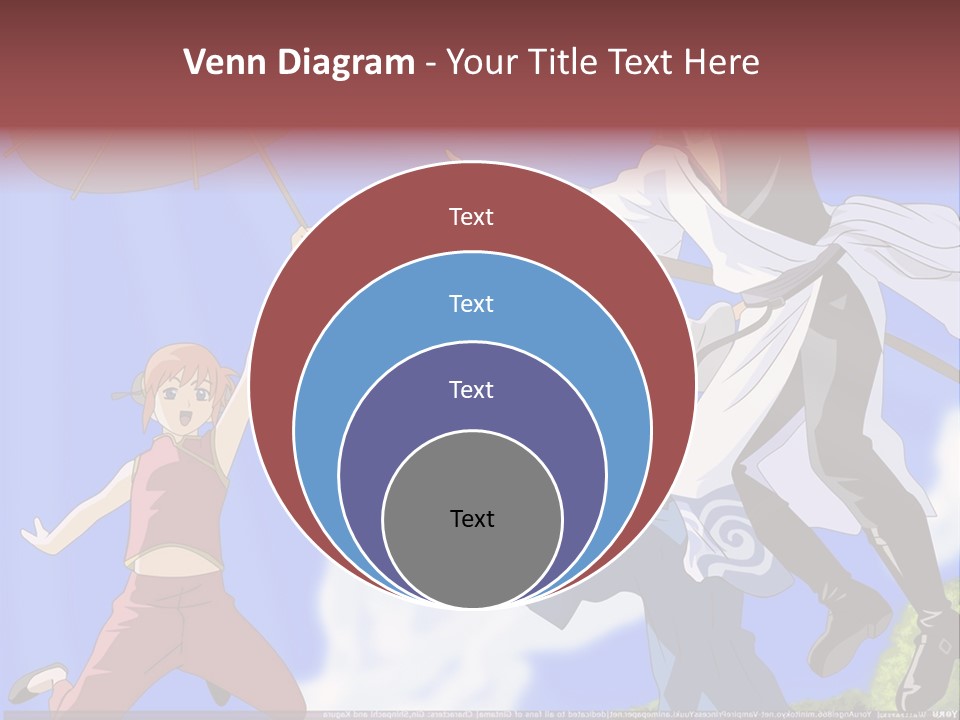 A Group Of People With An Umbrella In The Air PowerPoint Template