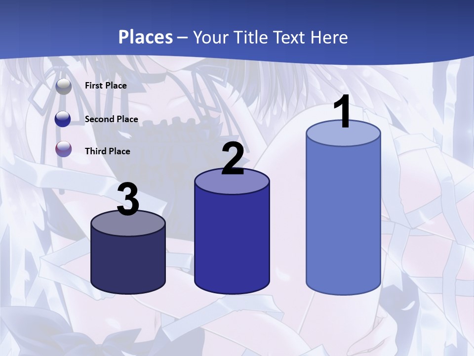 A Girl In A Blue Dress Is Sitting On The Ground PowerPoint Template