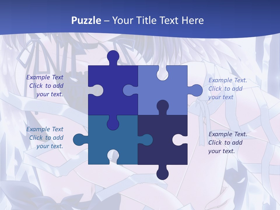 A Girl In A Blue Dress Is Sitting On The Ground PowerPoint Template