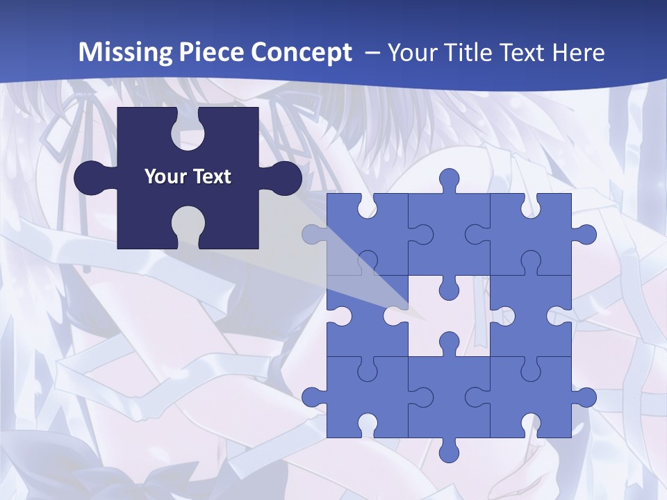 A Girl In A Blue Dress Is Sitting On The Ground PowerPoint Template