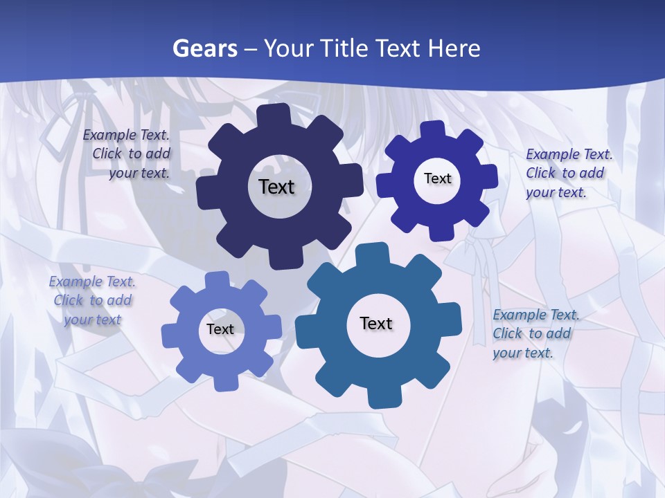 A Girl In A Blue Dress Is Sitting On The Ground PowerPoint Template