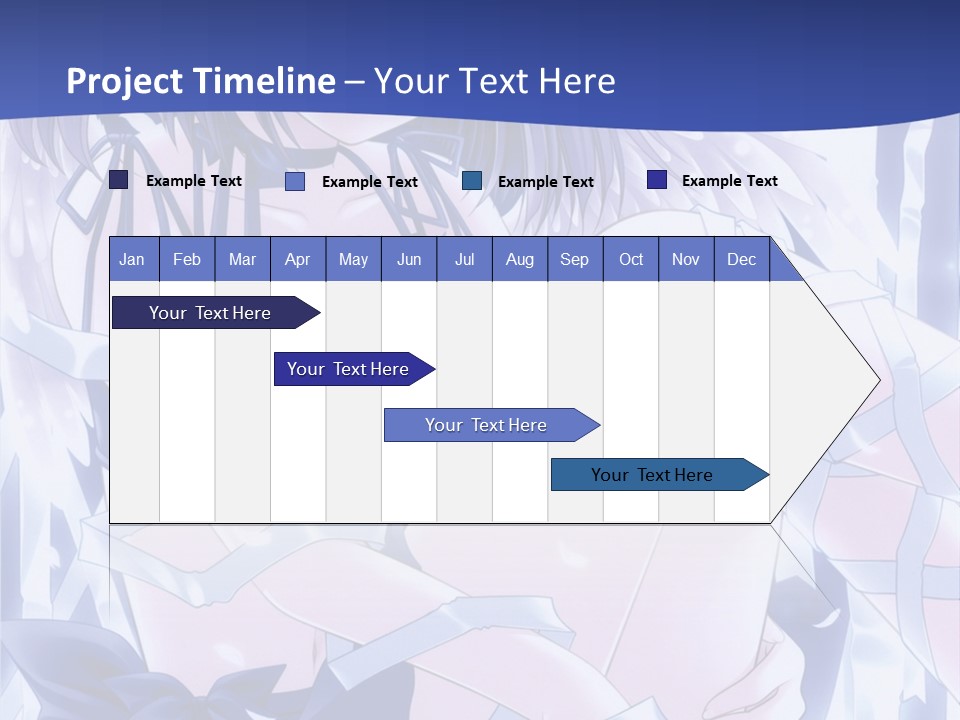 A Girl In A Blue Dress Is Sitting On The Ground PowerPoint Template