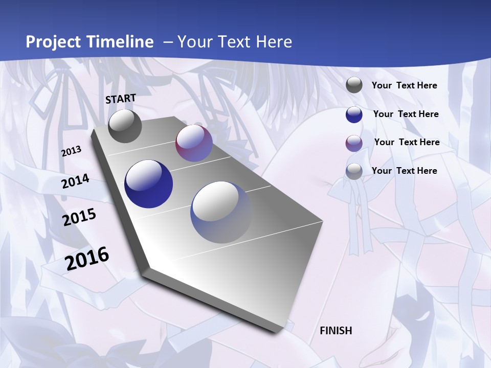 A Girl In A Blue Dress Is Sitting On The Ground PowerPoint Template