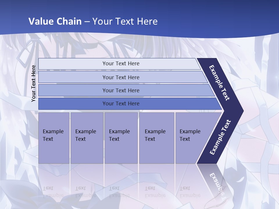 A Girl In A Blue Dress Is Sitting On The Ground PowerPoint Template