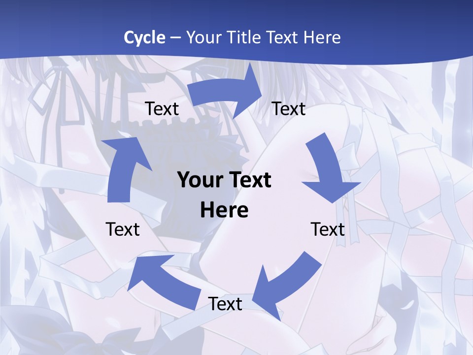 A Girl In A Blue Dress Is Sitting On The Ground PowerPoint Template