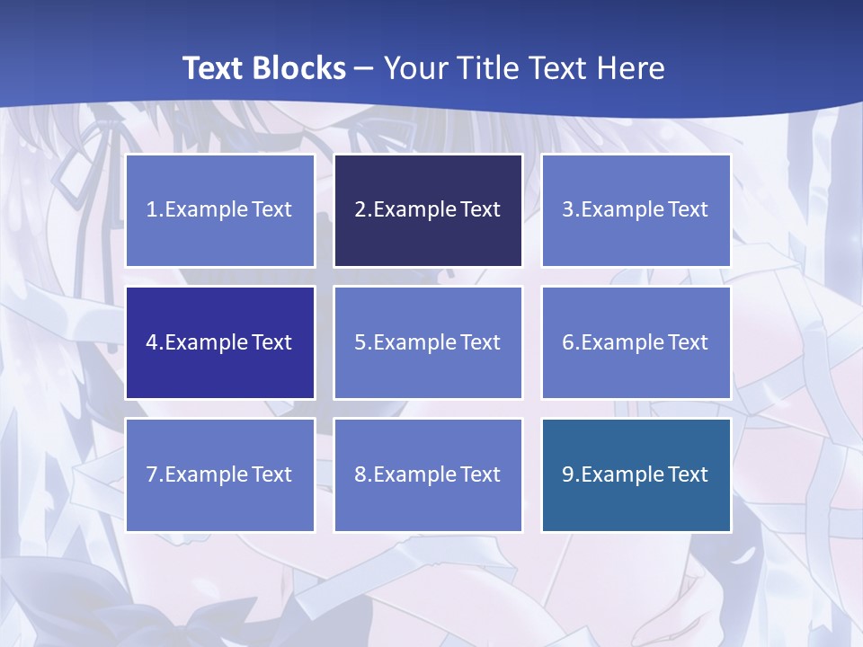 A Girl In A Blue Dress Is Sitting On The Ground PowerPoint Template