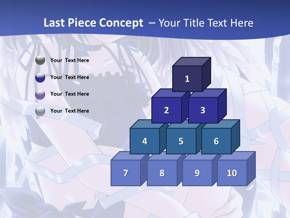 A Girl In A Blue Dress Is Sitting On The Ground PowerPoint Template