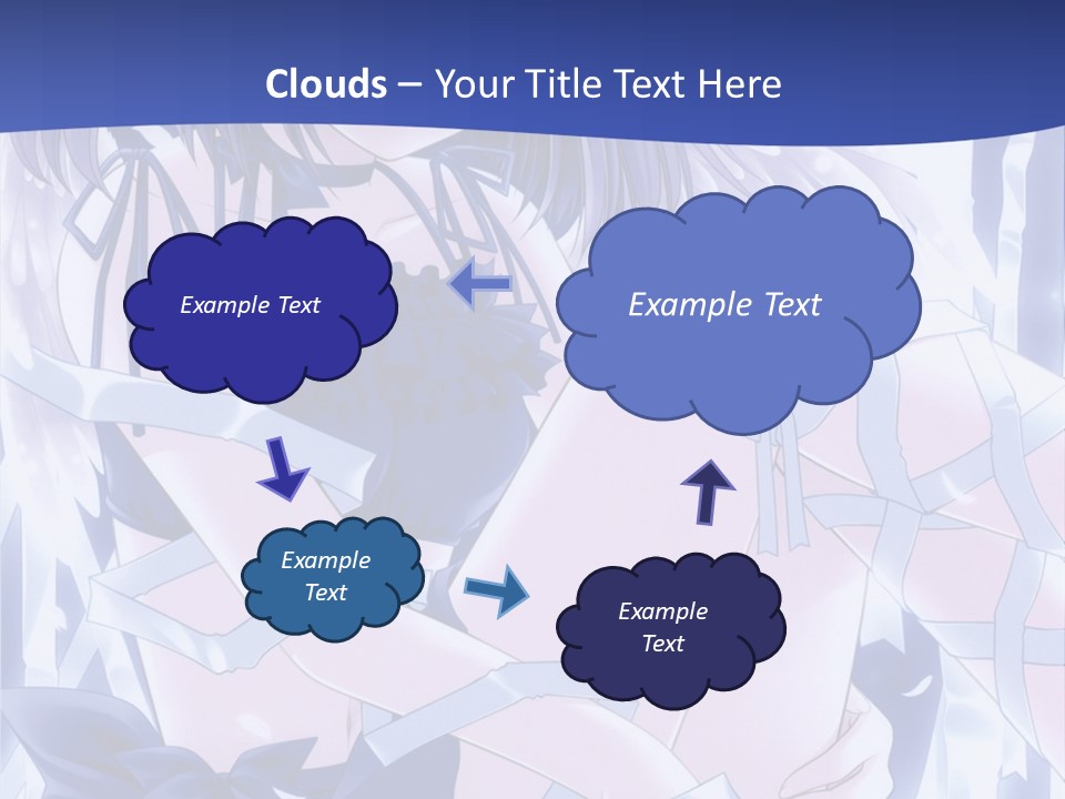 A Girl In A Blue Dress Is Sitting On The Ground PowerPoint Template