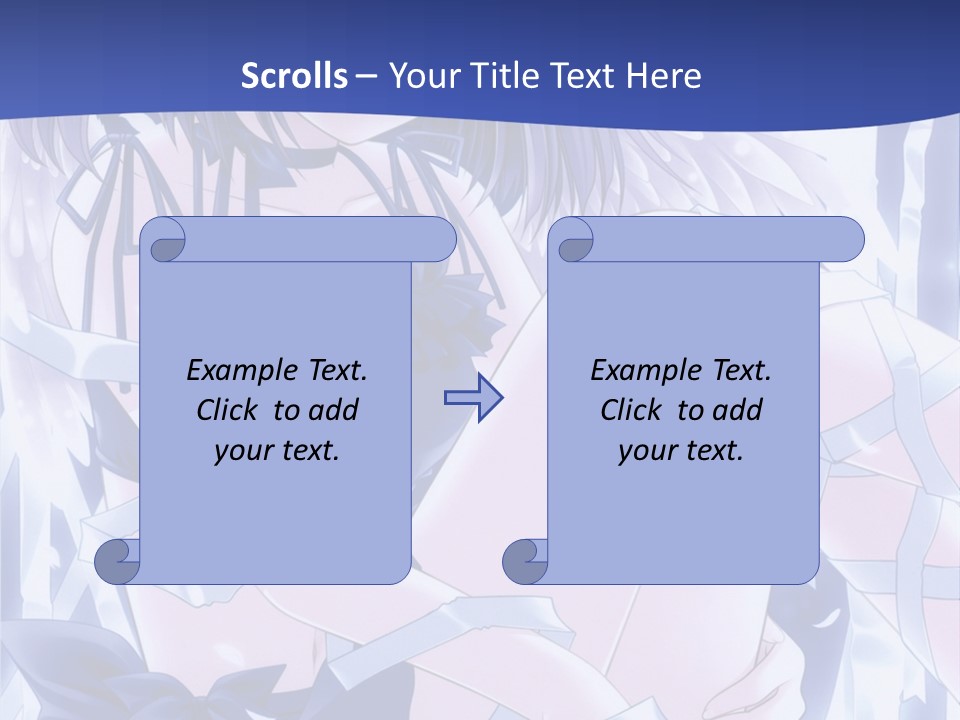 A Girl In A Blue Dress Is Sitting On The Ground PowerPoint Template