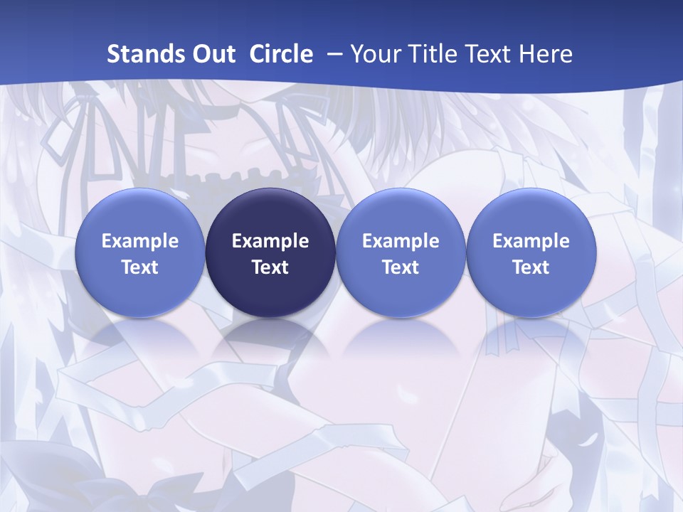 A Girl In A Blue Dress Is Sitting On The Ground PowerPoint Template