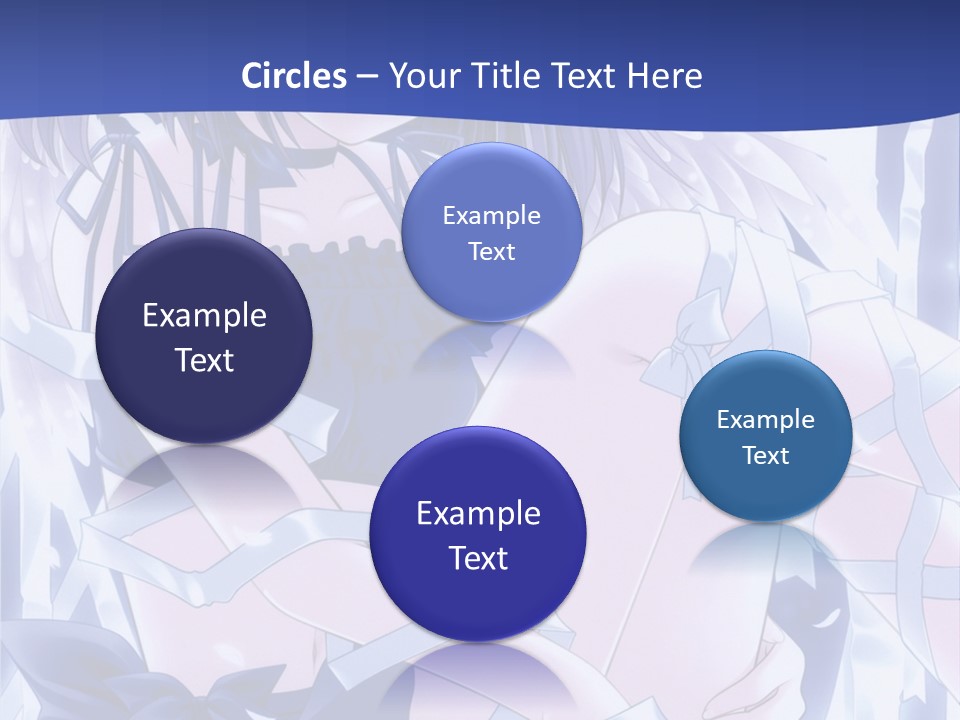 A Girl In A Blue Dress Is Sitting On The Ground PowerPoint Template