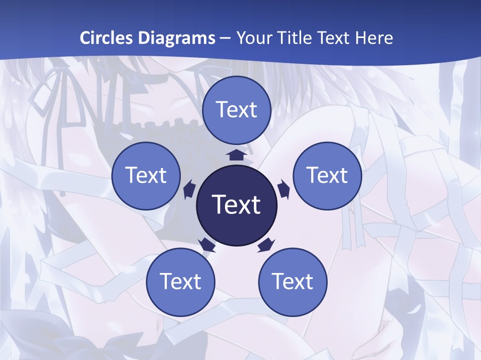 A Girl In A Blue Dress Is Sitting On The Ground PowerPoint Template