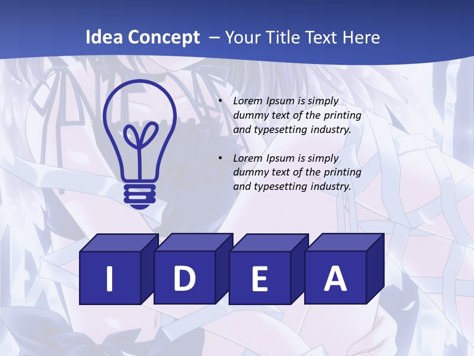 A Girl In A Blue Dress Is Sitting On The Ground PowerPoint Template