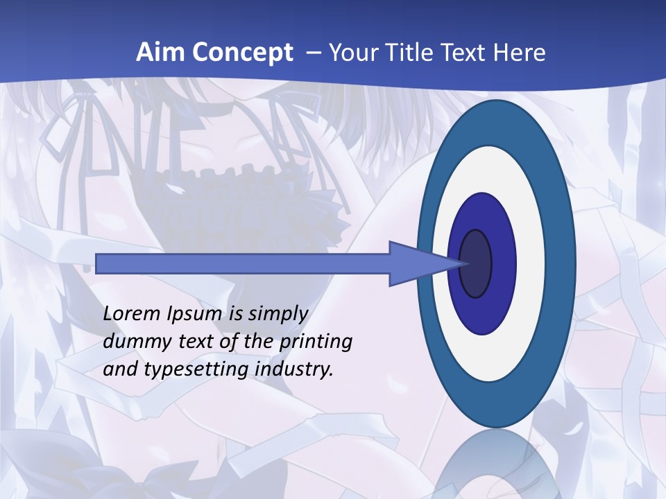 A Girl In A Blue Dress Is Sitting On The Ground PowerPoint Template