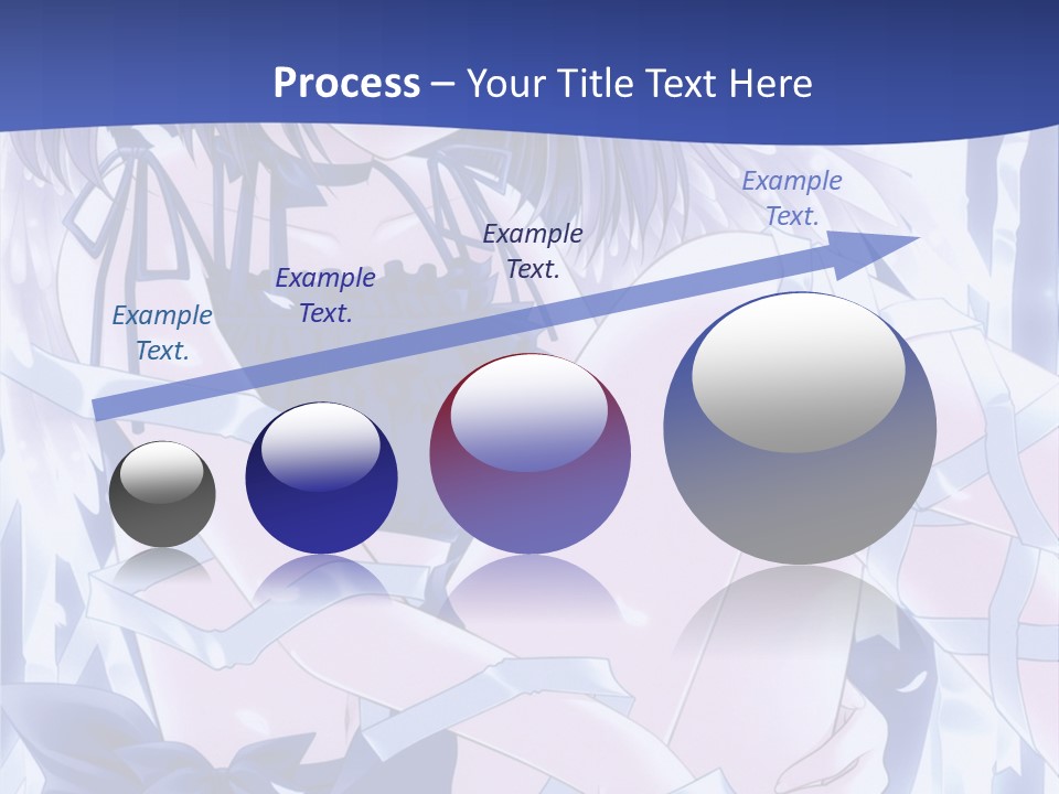 A Girl In A Blue Dress Is Sitting On The Ground PowerPoint Template