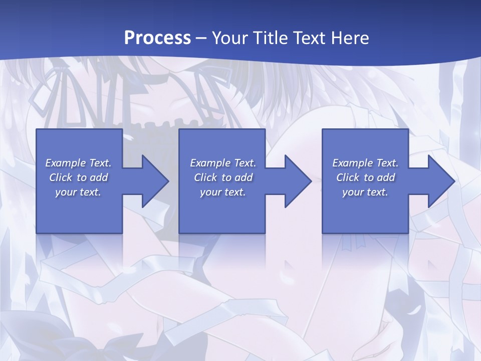 A Girl In A Blue Dress Is Sitting On The Ground PowerPoint Template