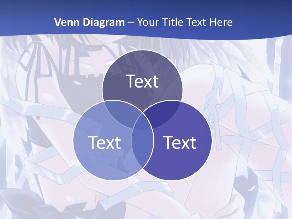 A Girl In A Blue Dress Is Sitting On The Ground PowerPoint Template