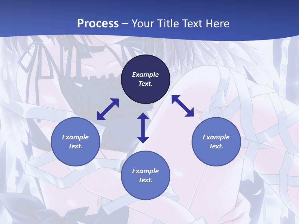 A Girl In A Blue Dress Is Sitting On The Ground PowerPoint Template