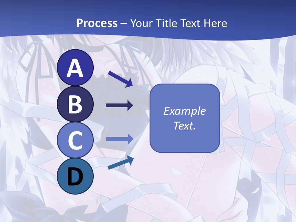 A Girl In A Blue Dress Is Sitting On The Ground PowerPoint Template