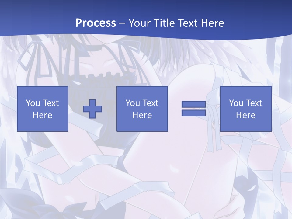 A Girl In A Blue Dress Is Sitting On The Ground PowerPoint Template