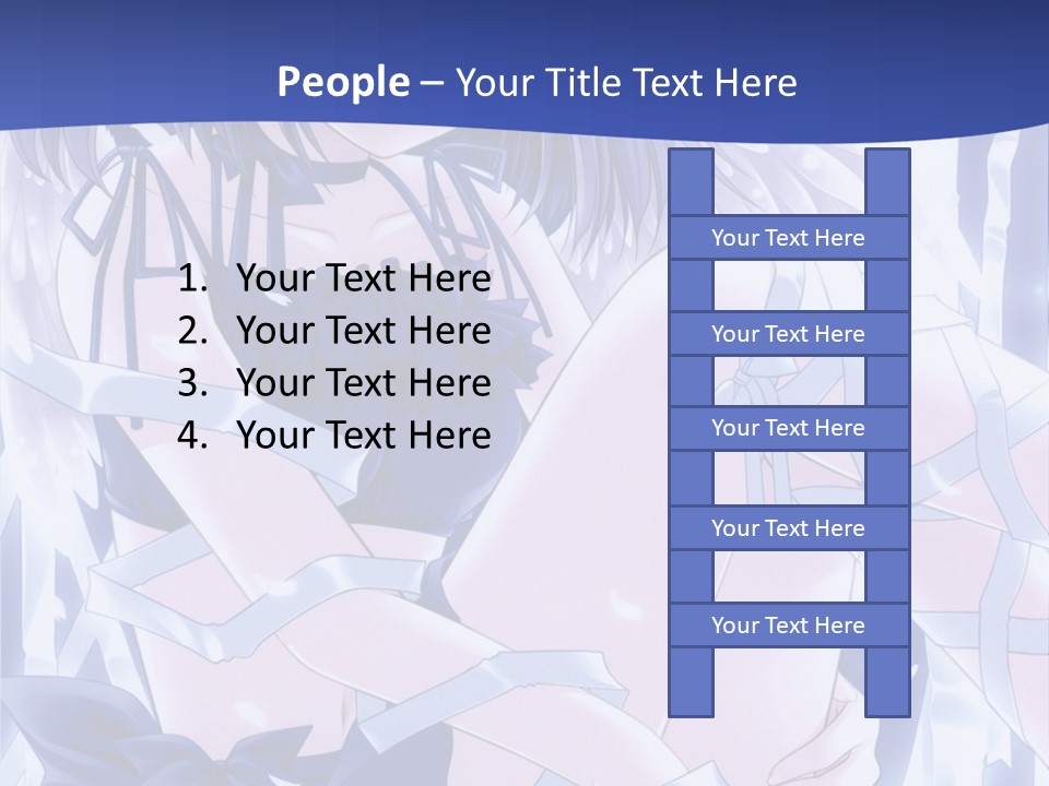 A Girl In A Blue Dress Is Sitting On The Ground PowerPoint Template