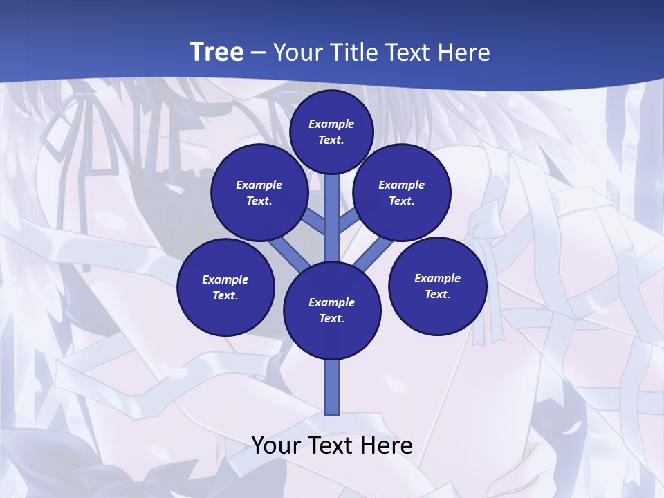 A Girl In A Blue Dress Is Sitting On The Ground PowerPoint Template