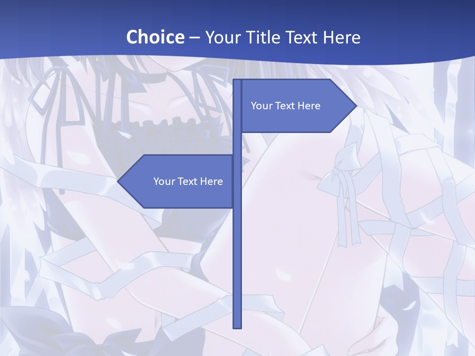 A Girl In A Blue Dress Is Sitting On The Ground PowerPoint Template