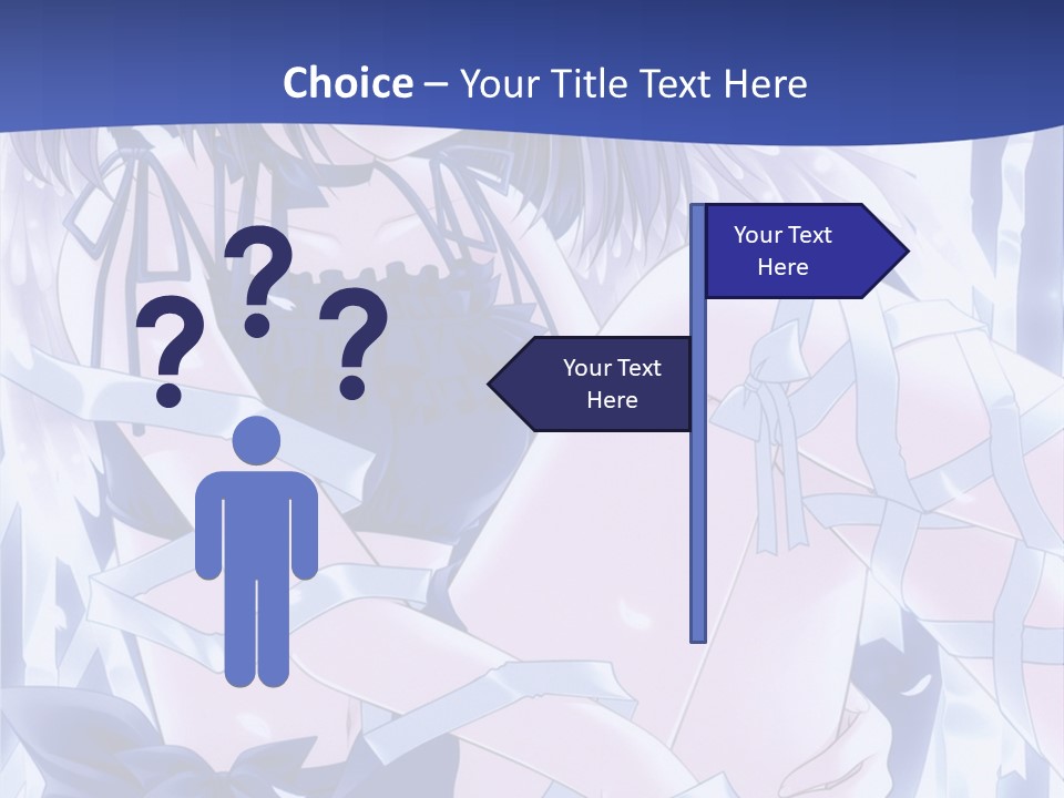 A Girl In A Blue Dress Is Sitting On The Ground PowerPoint Template