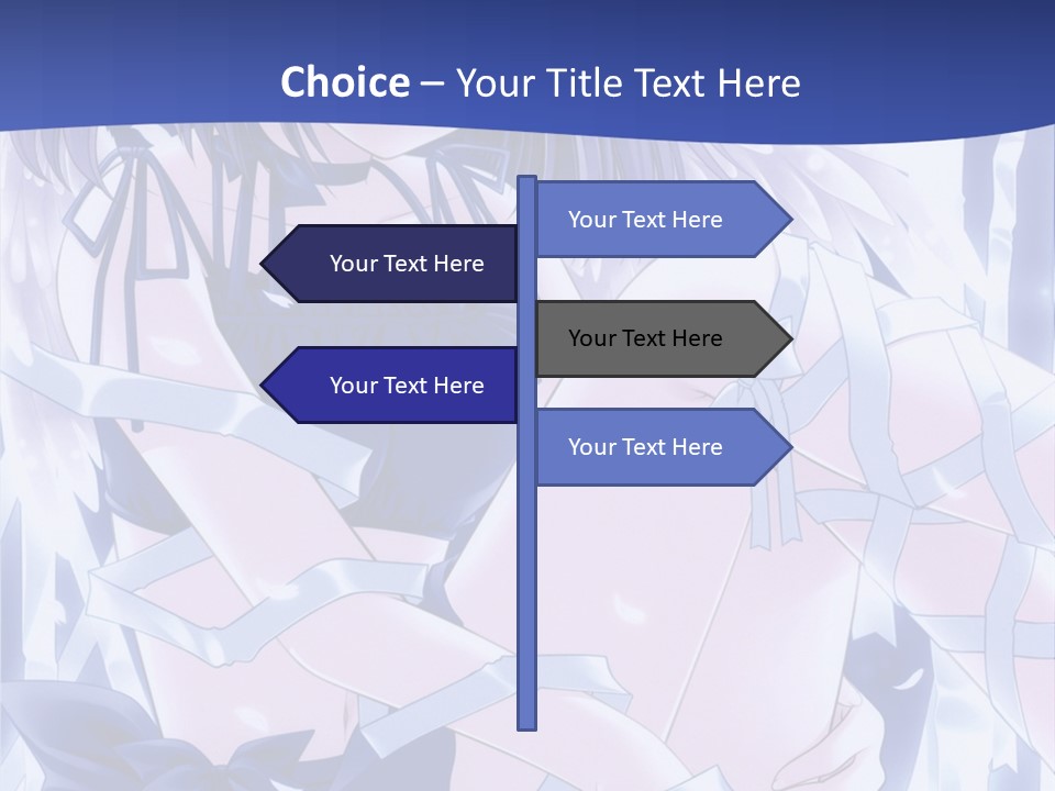 A Girl In A Blue Dress Is Sitting On The Ground PowerPoint Template