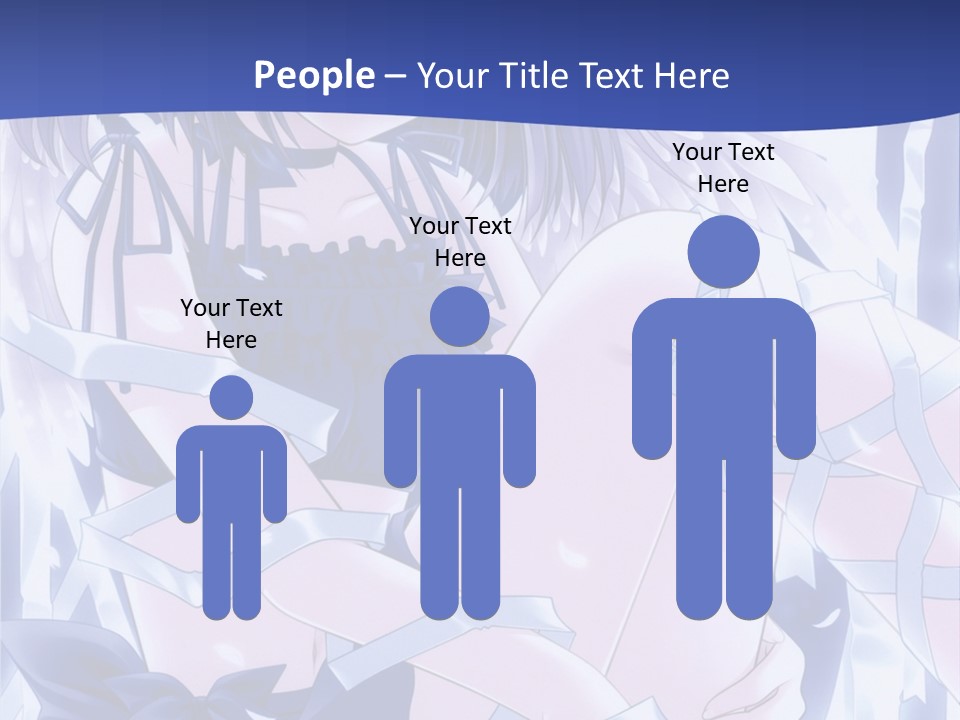 A Girl In A Blue Dress Is Sitting On The Ground PowerPoint Template