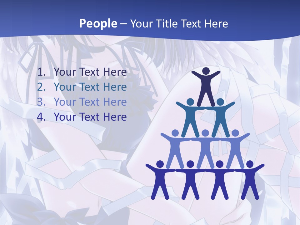 A Girl In A Blue Dress Is Sitting On The Ground PowerPoint Template