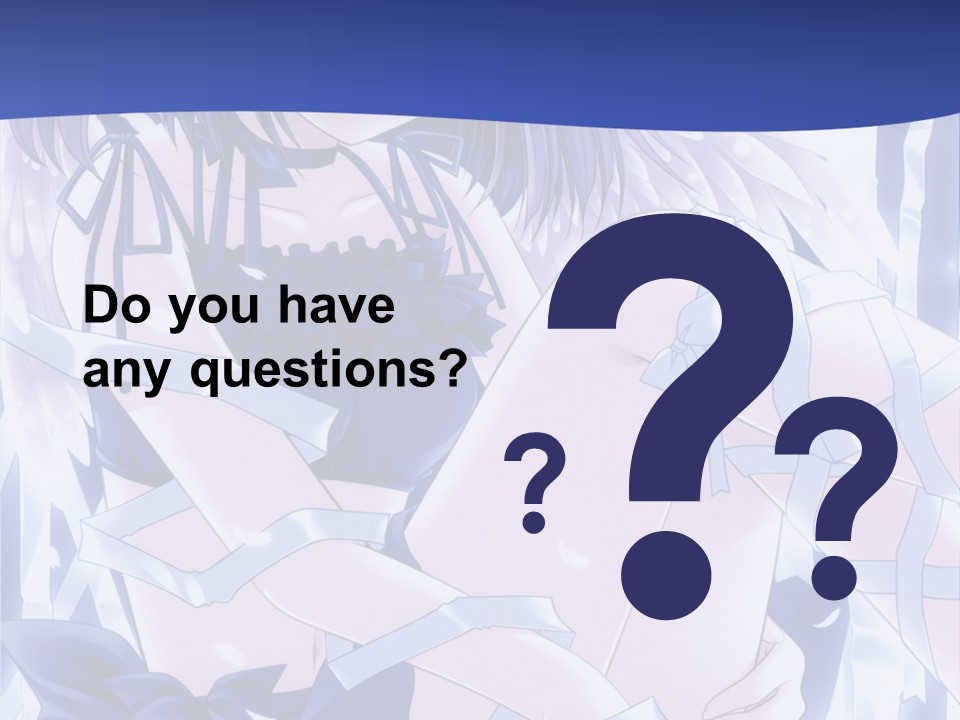 A Girl In A Blue Dress Is Sitting On The Ground PowerPoint Template