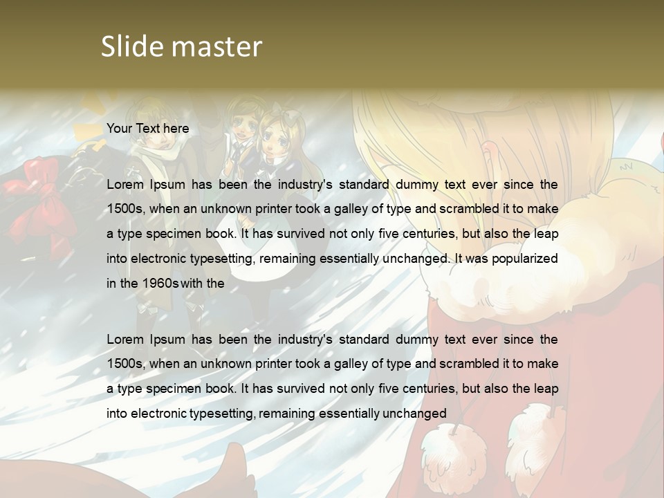 A Group Of People Standing In The Snow PowerPoint Template