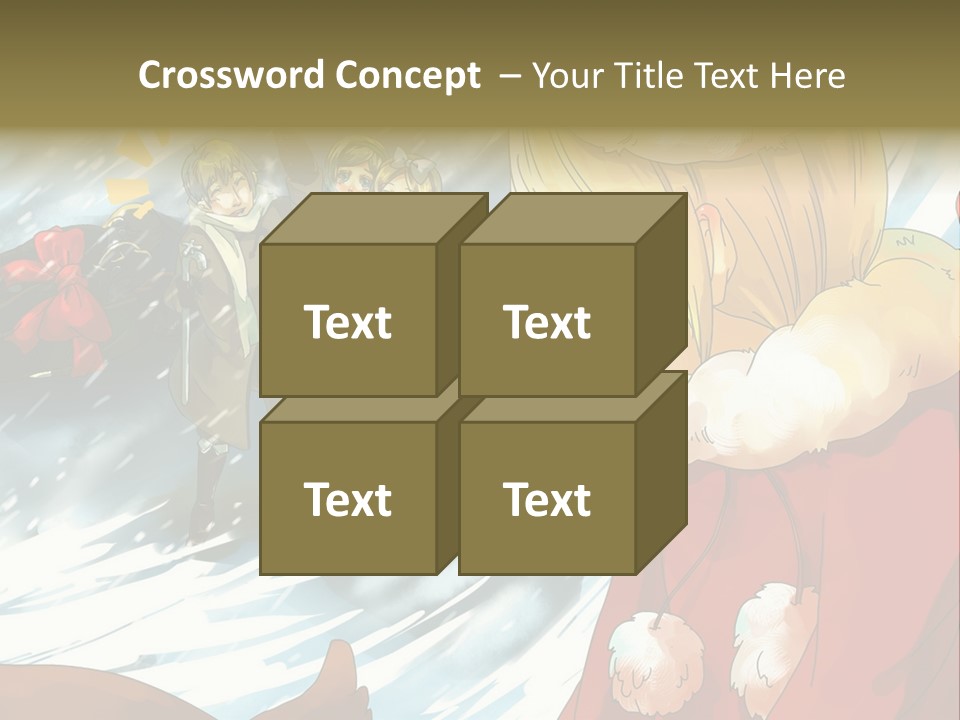 A Group Of People Standing In The Snow PowerPoint Template