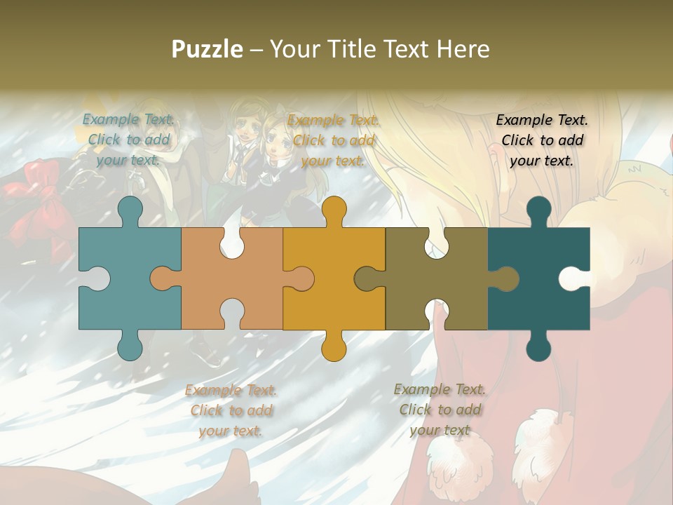 A Group Of People Standing In The Snow PowerPoint Template