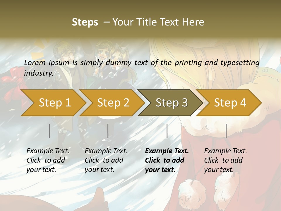 A Group Of People Standing In The Snow PowerPoint Template