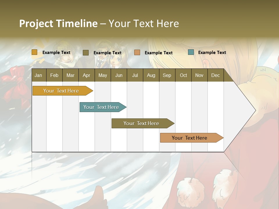 A Group Of People Standing In The Snow PowerPoint Template