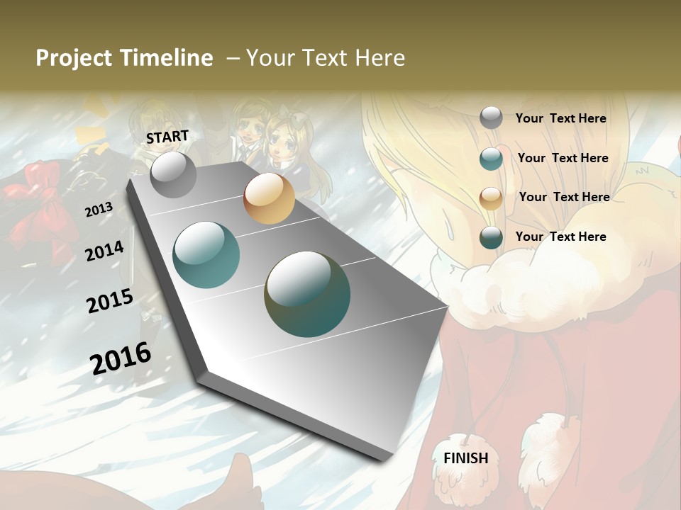 A Group Of People Standing In The Snow PowerPoint Template