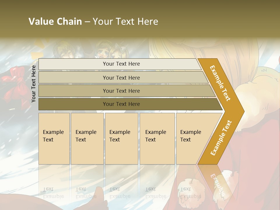 A Group Of People Standing In The Snow PowerPoint Template
