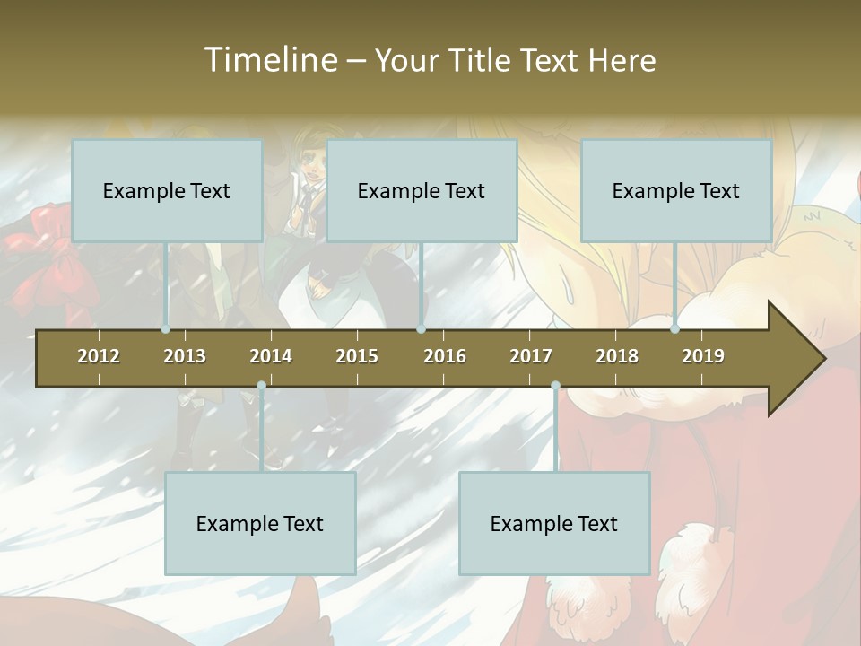 A Group Of People Standing In The Snow PowerPoint Template