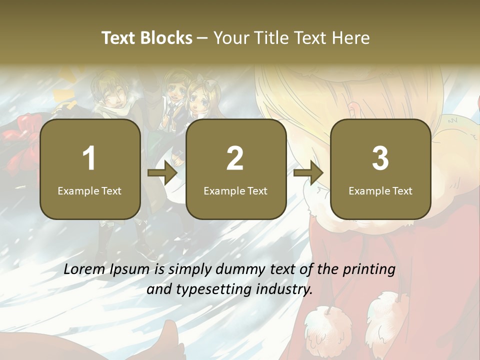 A Group Of People Standing In The Snow PowerPoint Template