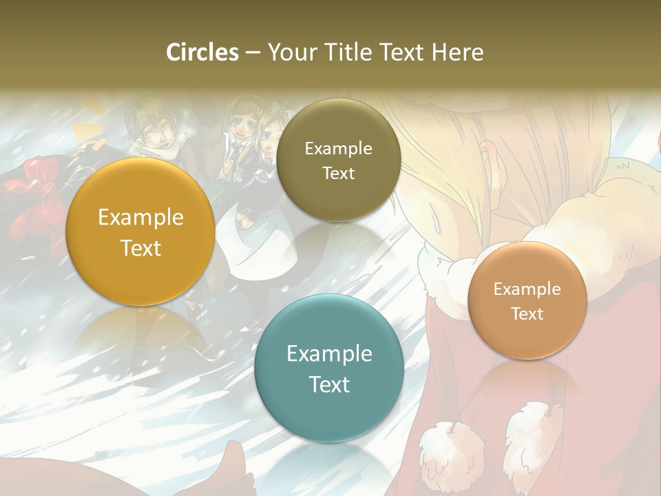 A Group Of People Standing In The Snow PowerPoint Template