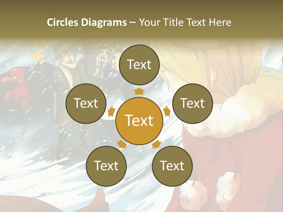 A Group Of People Standing In The Snow PowerPoint Template