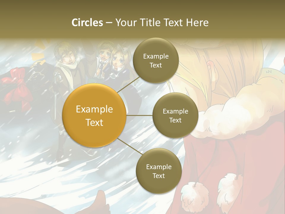 A Group Of People Standing In The Snow PowerPoint Template