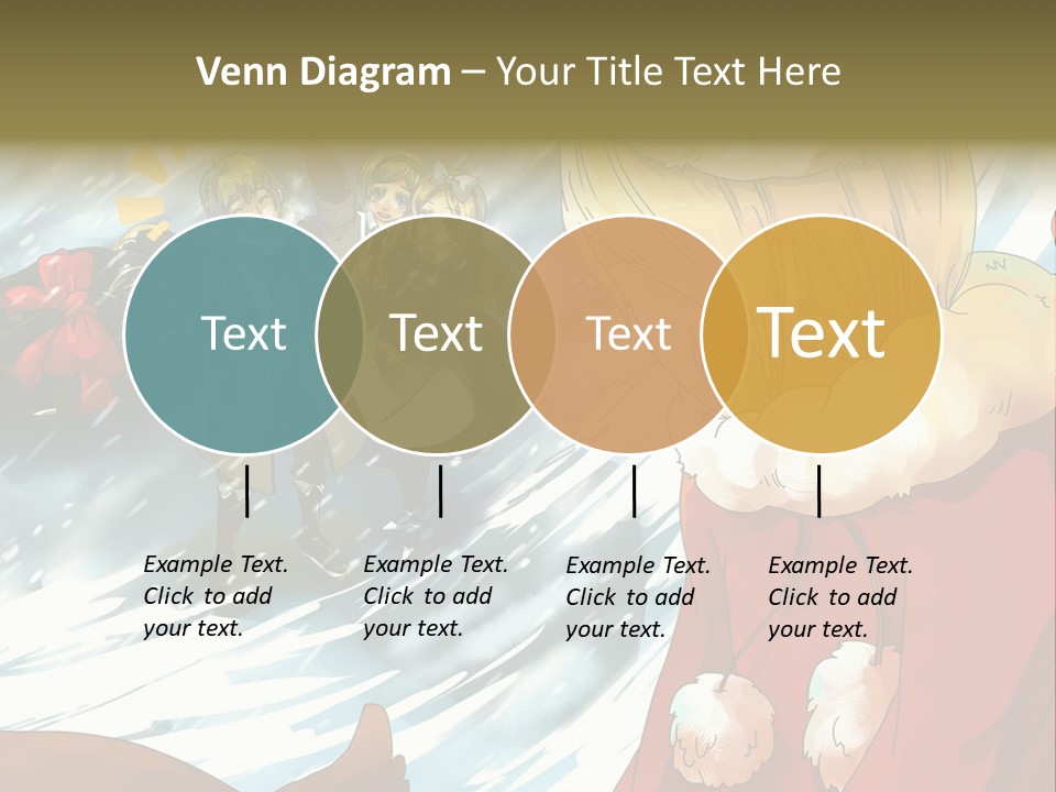 A Group Of People Standing In The Snow PowerPoint Template